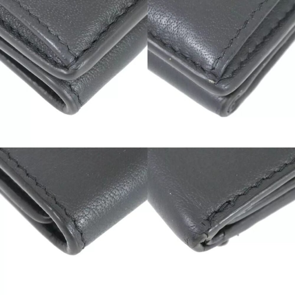 Balenciaga Wallet Trifold Wallet Mini Wallet Gray Leather 67 Bs134 - Picture 6 of 13